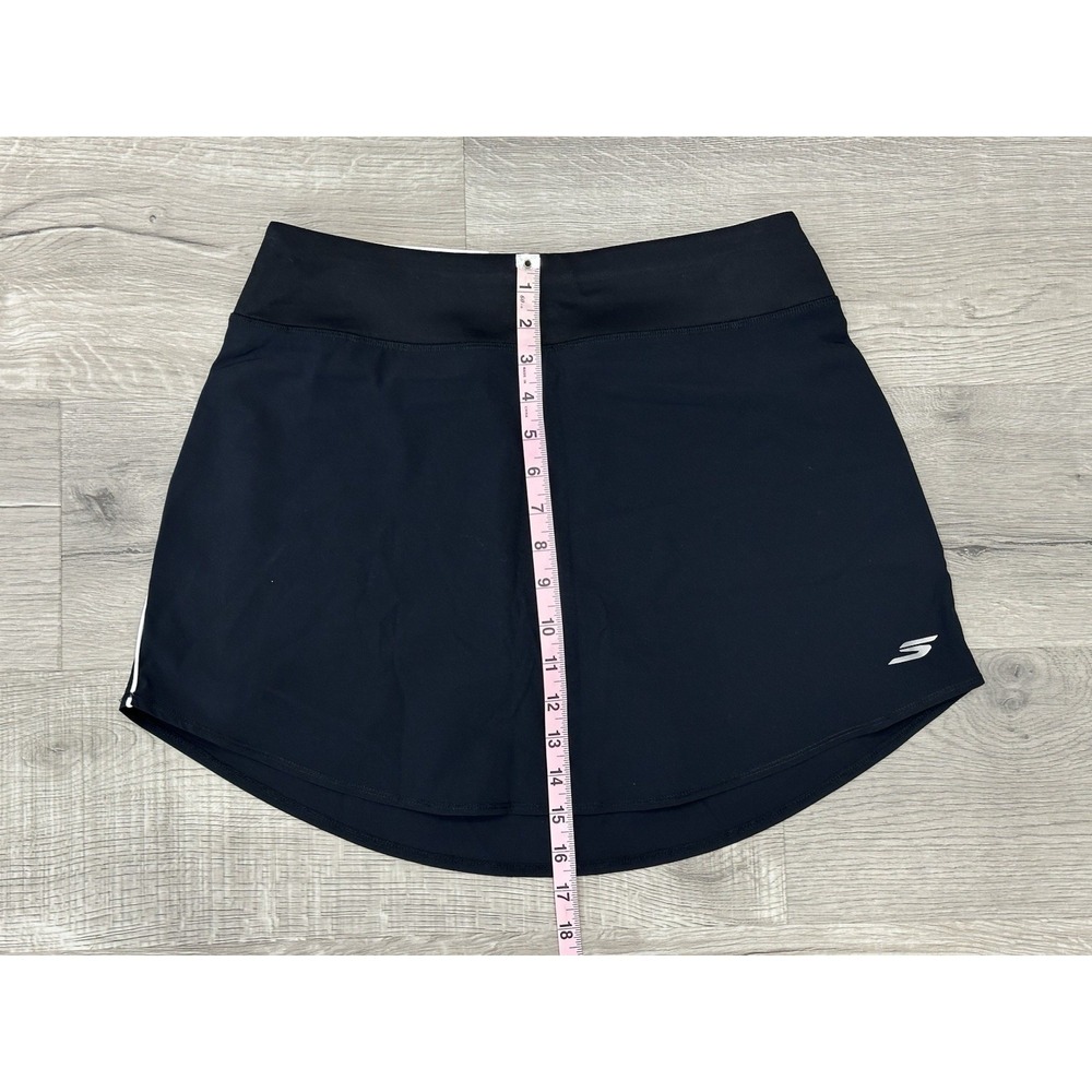 Skechers Women's Performance Black White Piping Liner W/pockets Skort Medium NEW - Picture 4 of 7